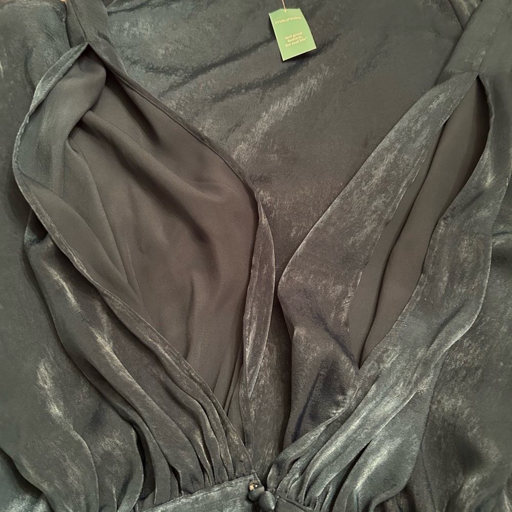 Maurices Deep Blue Blouse - Picture 5 of 6